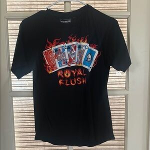 Black Royal Flush Graphic T-Shirt